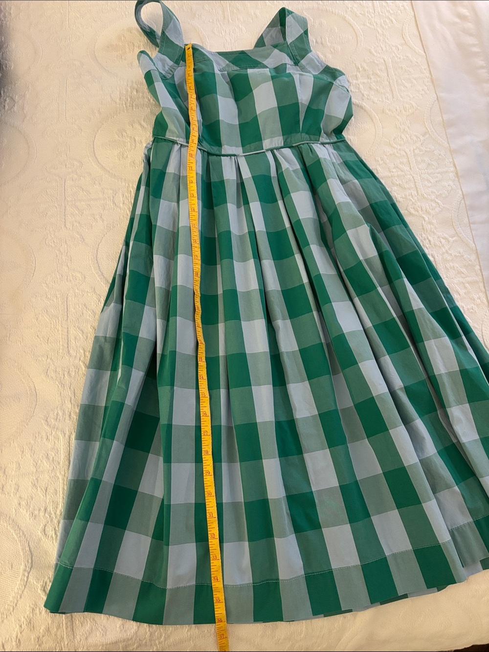 J.Crew Green and Light Blue Gingham Sundress - Picture 5 of 6
